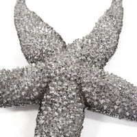 19' Silver Pewter Textured Starfish Wall Art