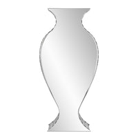 Beveled Mirrored Panel Curvy Tall Vase