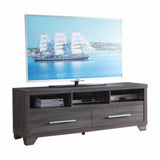 Sleek Grey TV Console Cabinet