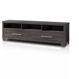 Sleek Grey TV Console Cabinet