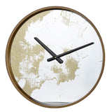 Gold Dust 14" Modern Round Wall Clock