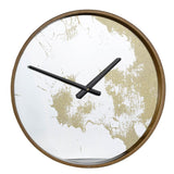 Gold Dust 14" Modern Round Wall Clock