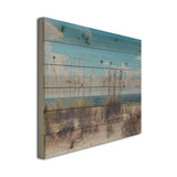 26" Ocean Sand Dunes Wood Plank Wall Art