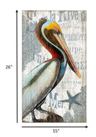 Colorful Pelican Wall Décor