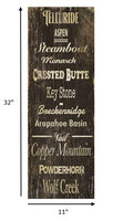 Popular Ski Resorts Wall Décor