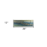 36" Elegant Birds in Flight Wood Plank Wall Art