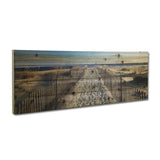 36" Take a Walk to the Beach Wood Plank Wall Art