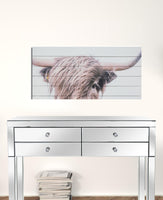 Adorbale Highland Cow Wood Plank Wall Art