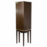 Fancy Tall Lighted Corner Curio Cabinet