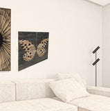 Two Piece Graceful Butterfly Wood Plank Wall Art