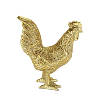 Rustic Golden Cast Iron Rooster