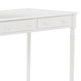 Crisp White Desk with Drawers