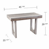 Brown Faux Marble Writing Desk