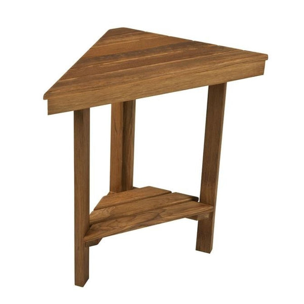 18" Grand Resort Teak Corner Shower Stool