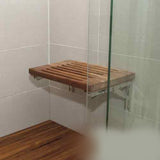 18" Grand Resort Wall Mount Slat Teak Shower Bench