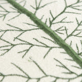 Ivory Natural and Green Contemporary Christmas Tree Throw Pillow