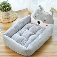 35" Cuddly Cartoon Critter Gray Pet Pet Bed