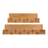 Set of Two 3D Wooden Ledge Wall Shelves