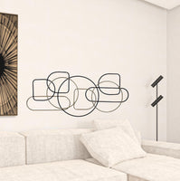 Black and Gold Metal Wire Design Wall Décor
