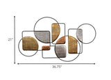 Geometric Iron Layered Wall Décor