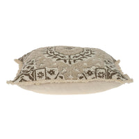 Boho Garland Beige and Brown Decorative Accent Pillow
