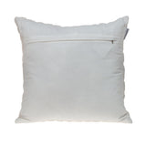 Jacquard Diamond Pattern Decorative White Throw Pillow
