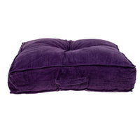 Corduroy Styled Purple Tufted Floor Pillow