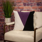 Multicolor Purple Highlight Soft Touch Throw Pillow