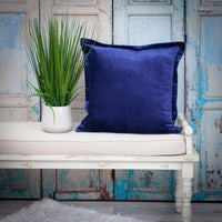 Premier 24" Soft Touch Royal Blue Solid Color Accent Pillow