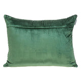 Green Lumbar Tufted Throw Pillow