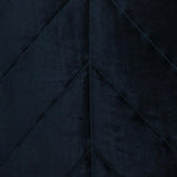 Quilted Velvet Arrows Black Decorative Throw Pillow