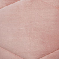 Quilted Pink Velvet Throw Pillow