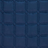 Navy Blue Quilted Decorative Throw Pillow
