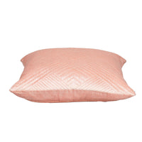 Transitional Pink Quilted Throw Pillow