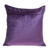 Purple Velvet Quilted Throw Pillow