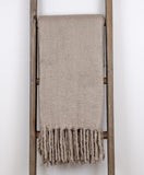 Super Soft Brown Solid Color Handloomed Throw Blanket