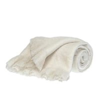 Supreme Soft White Handloomed Throw Blanket