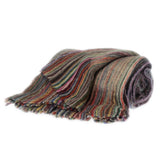 Ultra Soft Colorful Striped Handloomed Throw Blanket