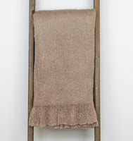 Supreme Soft Brown Handloomed Throw Blanket