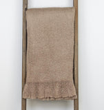 Supreme Soft Brown Handloomed Throw Blanket