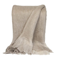 Supreme Soft Suttle Brown Handloomed Throw Blanket