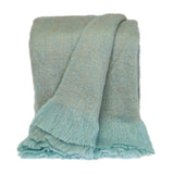 Supreme Soft Aqua Handloomed Throw Blanket
