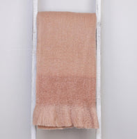 Premier Coral and Blush Handloomed Throw Blanket