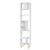 Iko 78" White Modern Abstract Open Shelving Unit