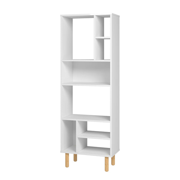 Iko 60" White Modern Abstract Open Shelving Unit