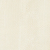 Ivory Knit Sweater Stripe Down Throw Pillow