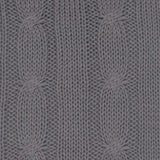 Gray Knit Sweater Stripe Down Throw Pillow