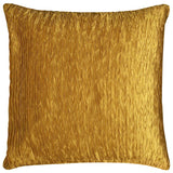 Gold Crinkle Down Filled Throw Pillow