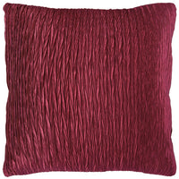 Wine Crinkle Down Filled Throw Pillow