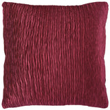 Wine Crinkle Down Filled Throw Pillow